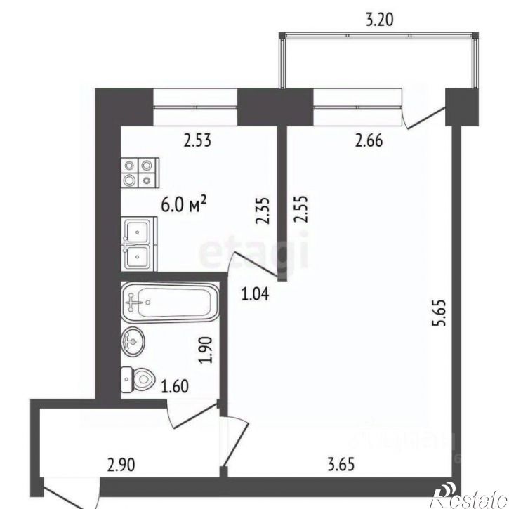 1-комн квартира ул Аптекарская, 4,  д. 4