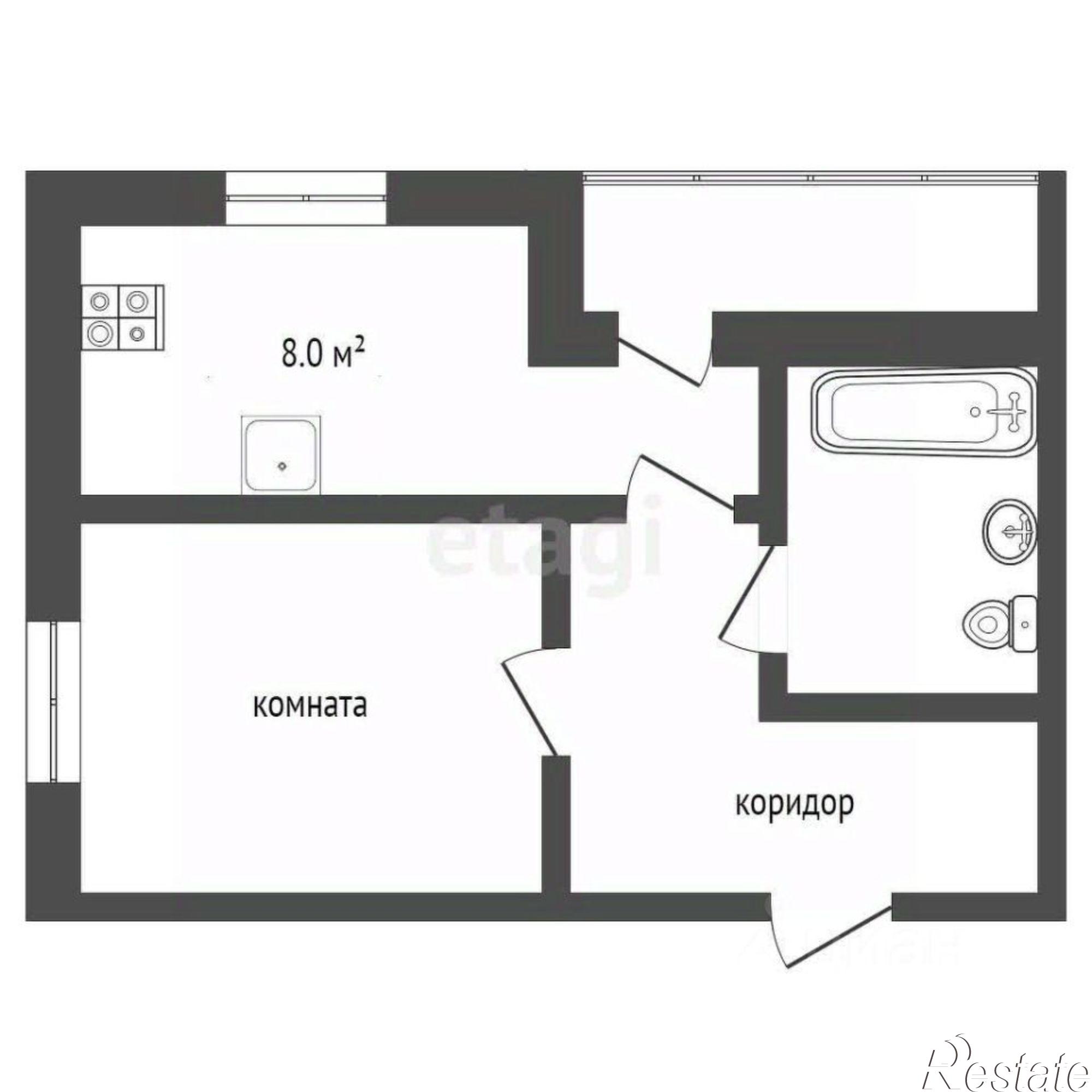 Купить квартиру за 3 100 000 рублей на городской округ Тобольск