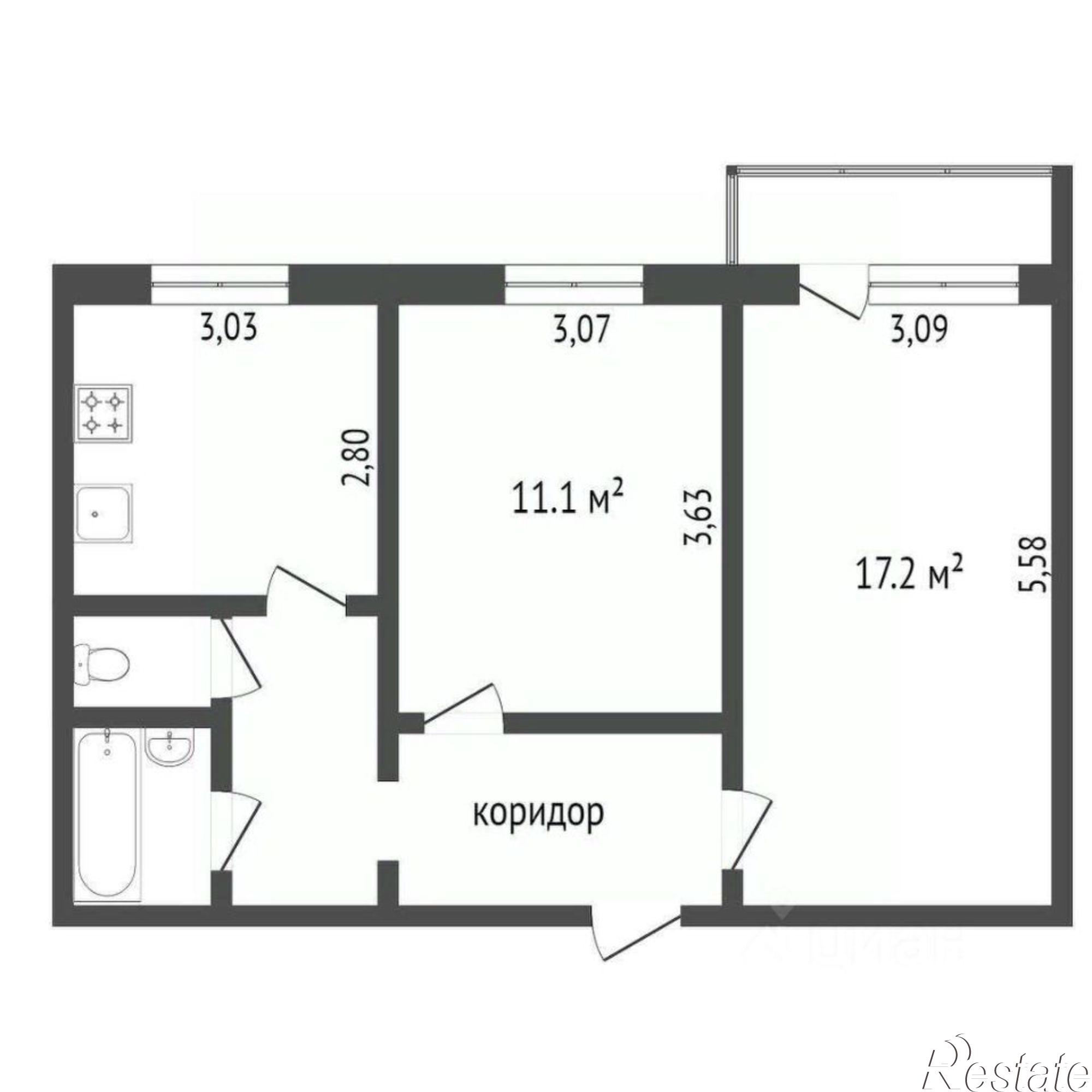 Купить квартиру за 4 200 000 рублей на городской округ Тобольск