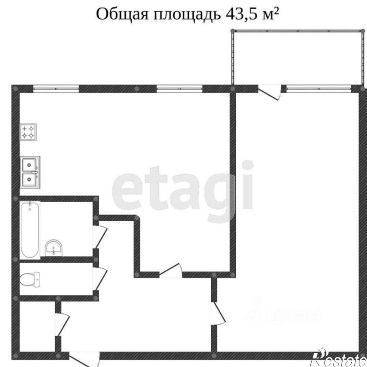 2-комн квартира городской округ Тобольск
