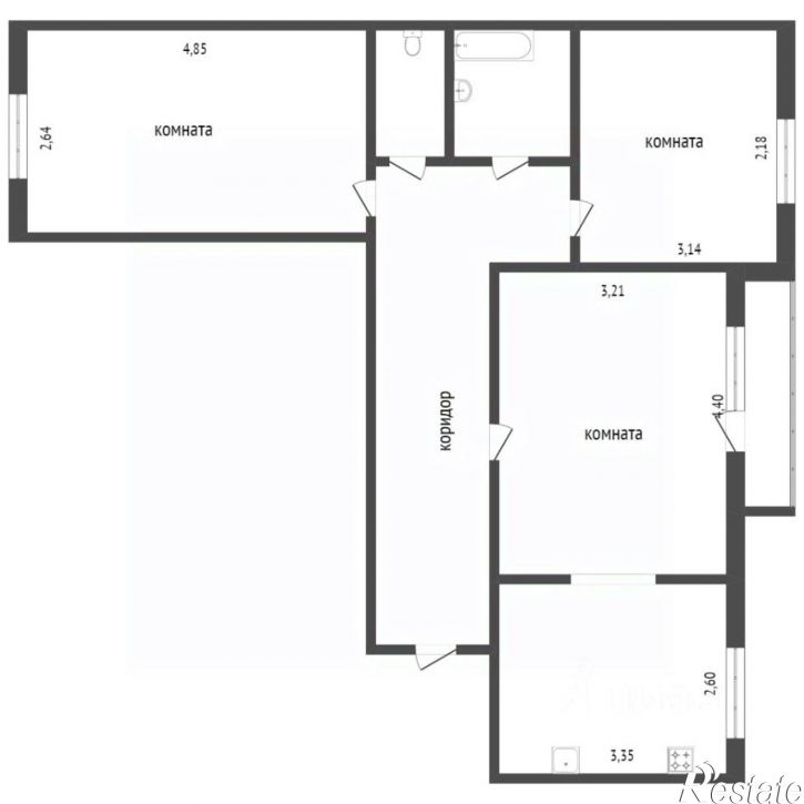 3-комн квартира городской округ Тобольск