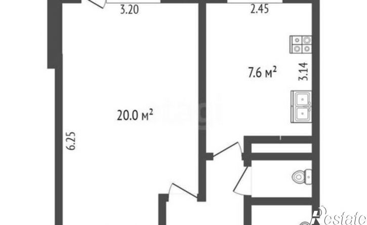 1-комн квартира 6-й микрорайон, 27