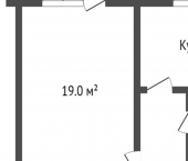 1-комн, 36кв м, этаж 2/9 8-й микрорайон, 46