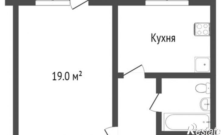1-комн квартира 8-й микрорайон, 46