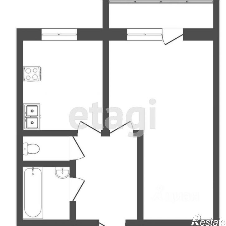 1-комн квартира городской округ Тобольск