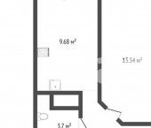 1-комн, 36кв м, этаж 17/19 15-й микрорайон, 42