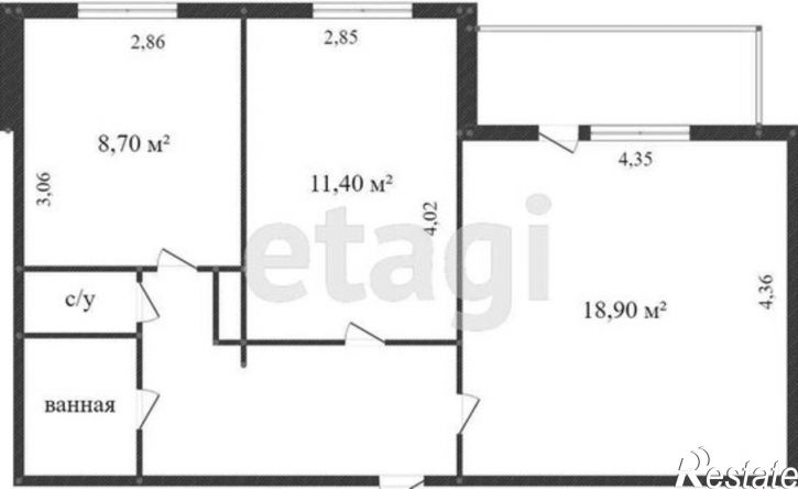 2-комн квартира Октябрьская улица, 64,  д. 64