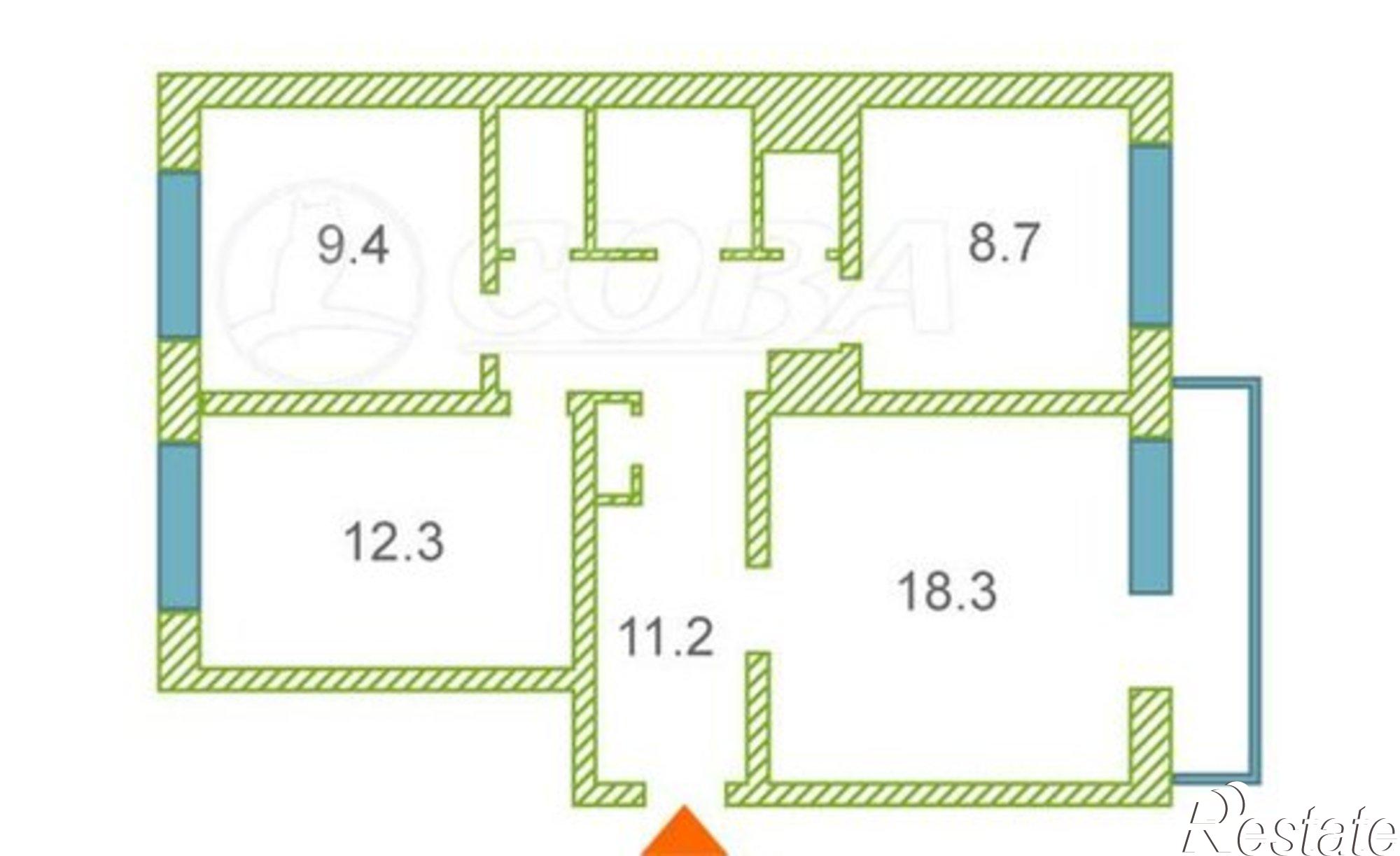 Купить квартиру за 6 280 000 рублей на микрорайон 7А, 39А
