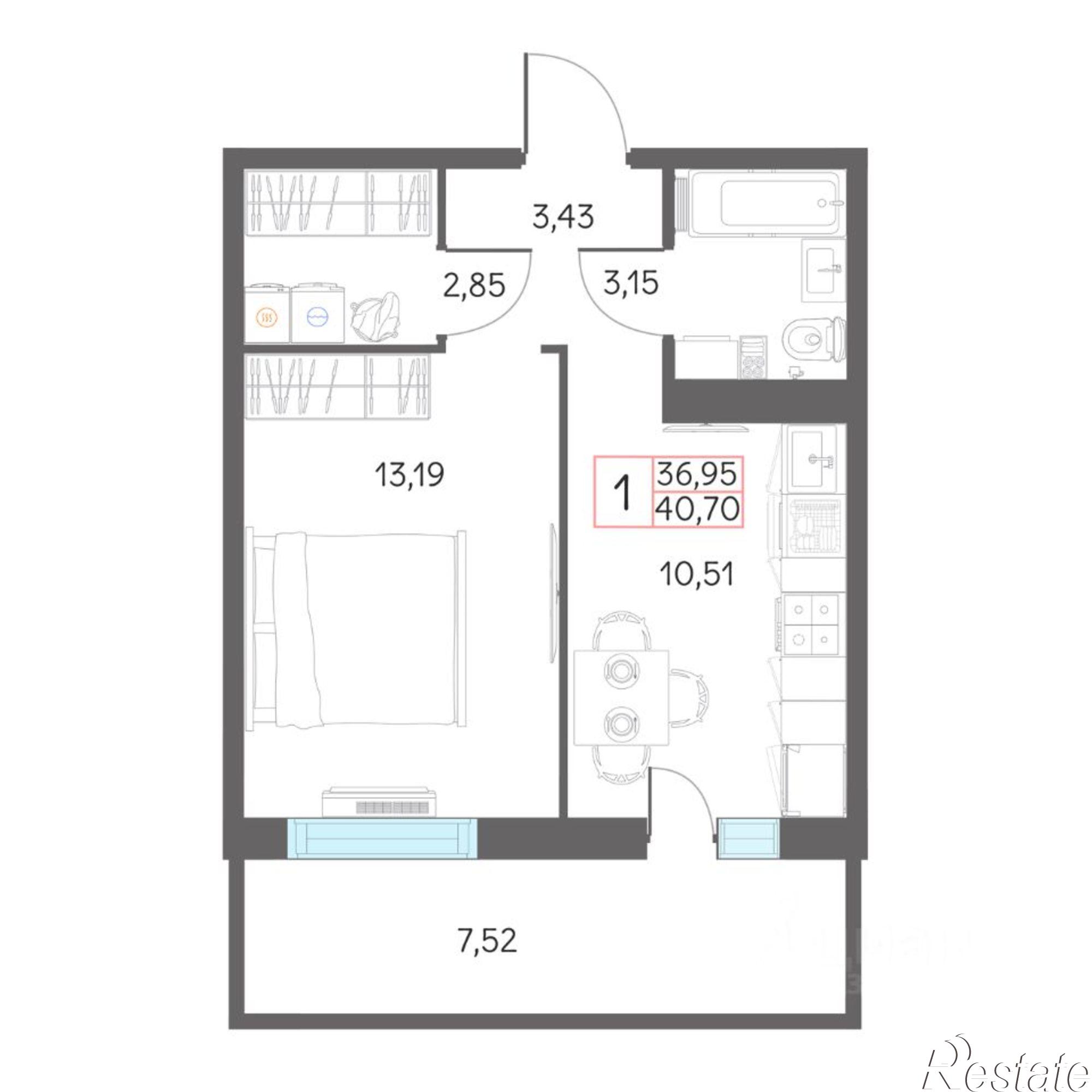Купить квартиру за 4 650 000 рублей на микрорайон 7А, 29
