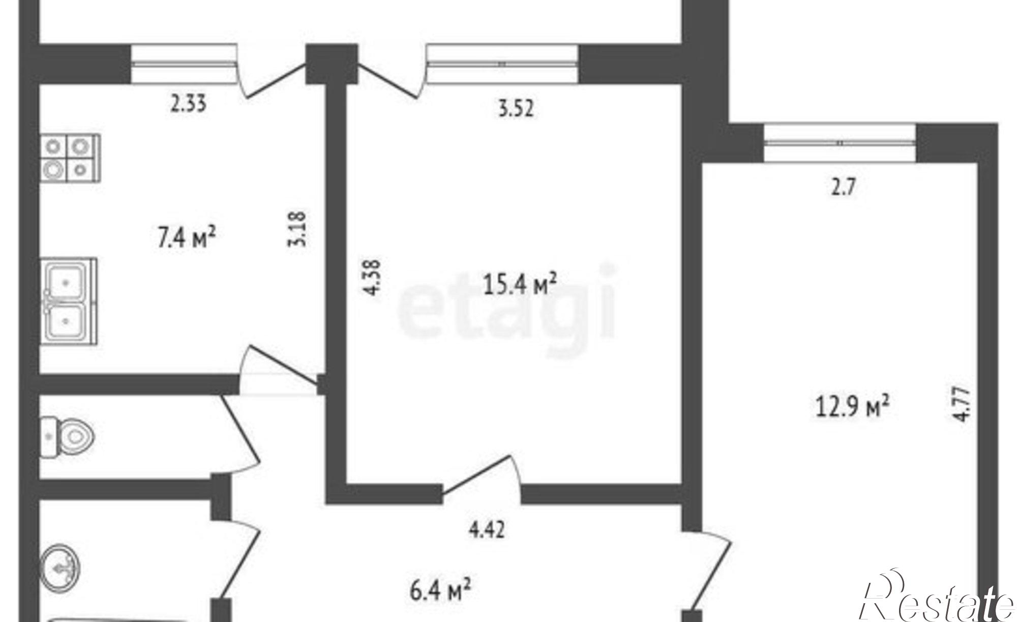 Купить квартиру за 4 950 000 рублей на 4-й микрорайон, 14