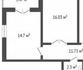 2-комн, 56кв м, этаж 10/16 15-й микрорайон, 28