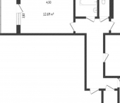 3-комн, 65кв м, этаж 5/9 7-й микрорайон, 26