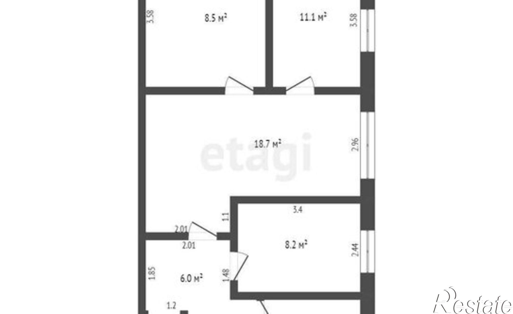 Купить квартиру за 4 200 000 рублей на Рощинский пер, 60