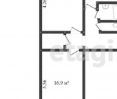 2-комн, 44кв м, этаж 1/5 ул Семена Ремезова, 116 А