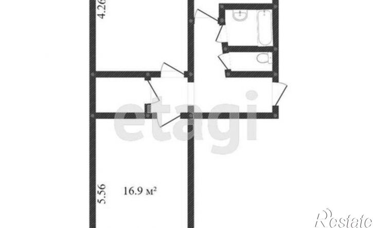 2-комн квартира ул Семена Ремезова, 116 А,  д. 116 А,  к. А