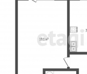 1-комн, 35кв м, этаж 4/9 7-й микрорайон, 26