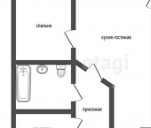 1-комн, 43кв м, этаж 9/10 7-й микрорайон, 39Б