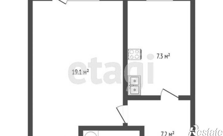 1-комн квартира 7-й микрорайон, 26