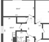 3-комн, 49кв м, этаж 1/2 Тобольский муниципальный округ, Овсянниковское сельское поселение, посёло