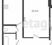 2-комн, 51кв м, этаж 3/5 7-й микрорайон, 4