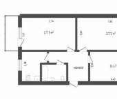 3-комн, 65кв м, этаж 4/5 микрорайон 7А, 15