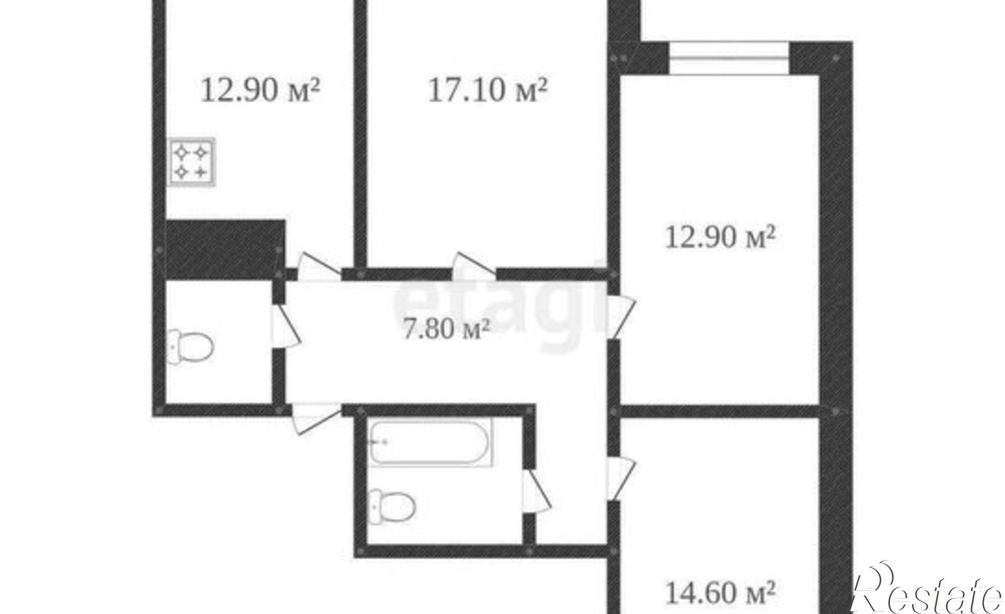 Купить квартиру за 6 300 000 рублей на ул Радищева, 21