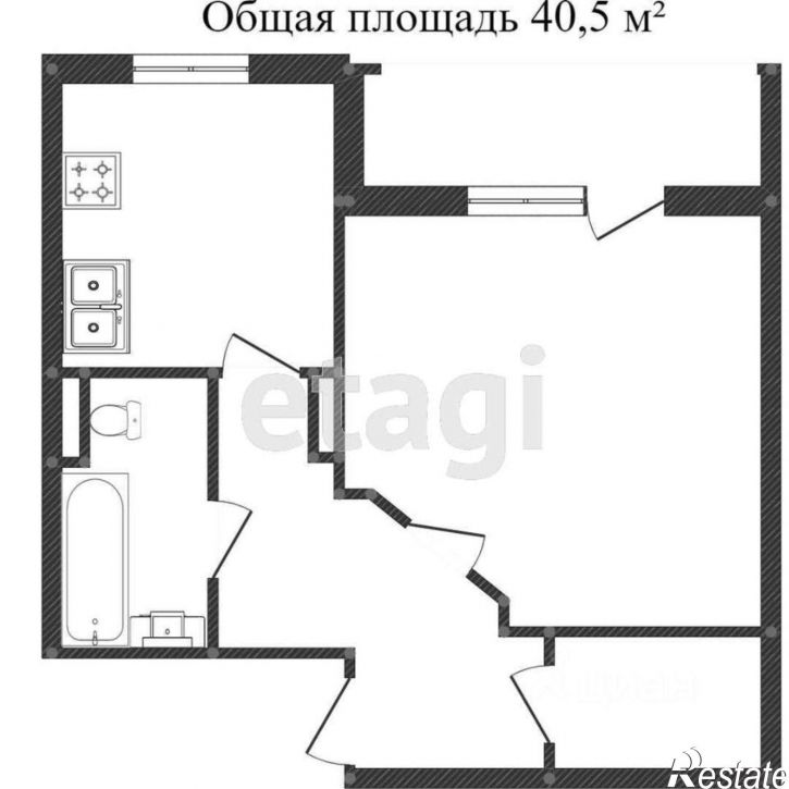1-комн квартира 4-я Северная улица, 8,  д. 8