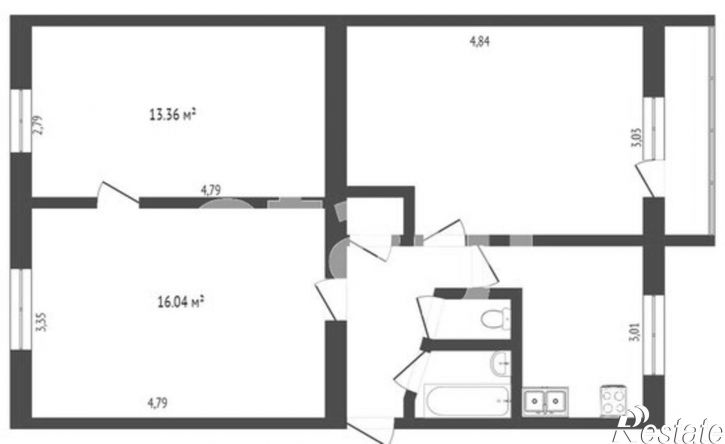 3-комн квартира ул Октябрьская, 62,  д. 62