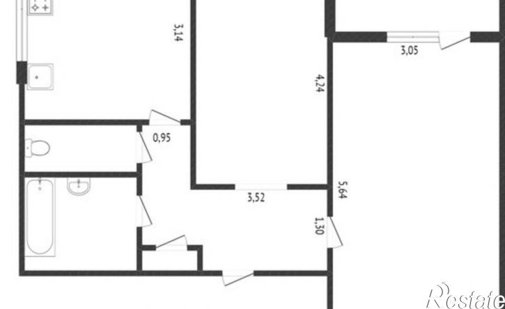 2-комн квартира 7-й микрорайон, 3