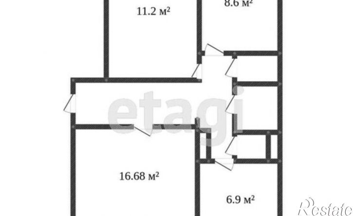 3-комн квартира 8-й микрорайон, 41
