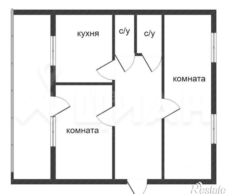 2-комн квартира улица Семёна Ремезова, 3А,  д. 3А