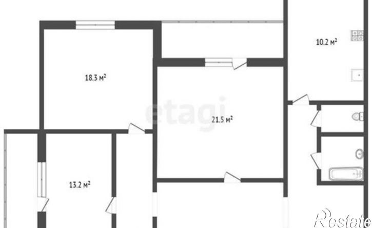 3-комн квартира ул Знаменского, 62а,  д. 62а
