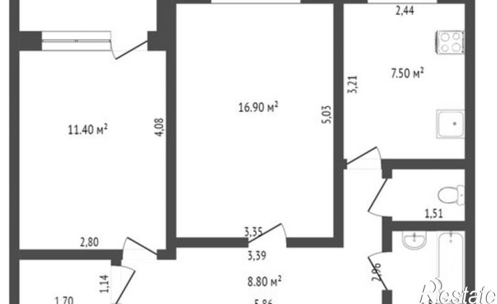 2-комн квартира микрорайон 7А, 31