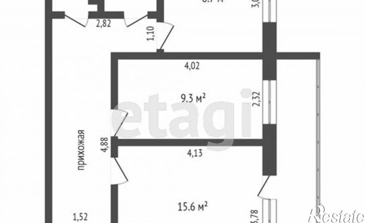 2-комн квартира 7-й микрорайон, 47