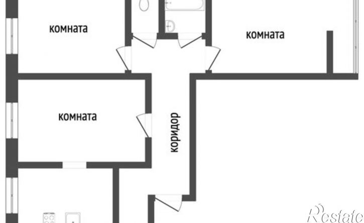 3-комн квартира 8-й микрорайон, 16