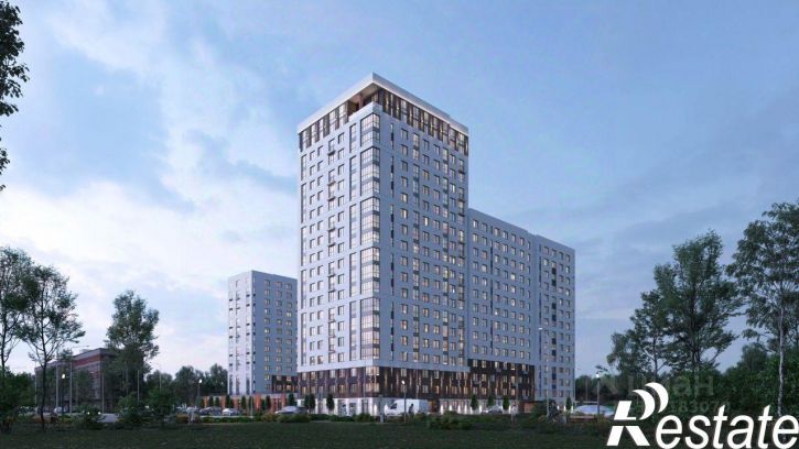 2-комн квартира в новом доме территория Зона ВУЗов, 7А