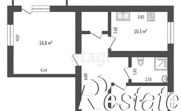 2-комн квартира микрорайон 7А, 32Г