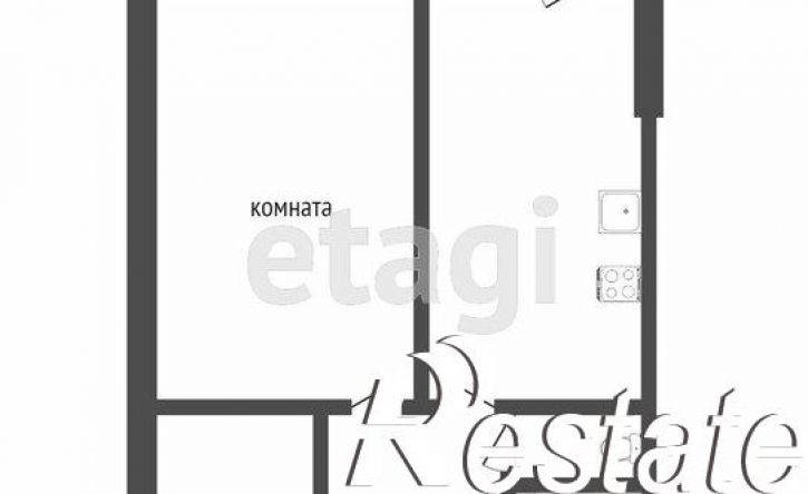 1-комн квартира 4-й микрорайон, 43/1
