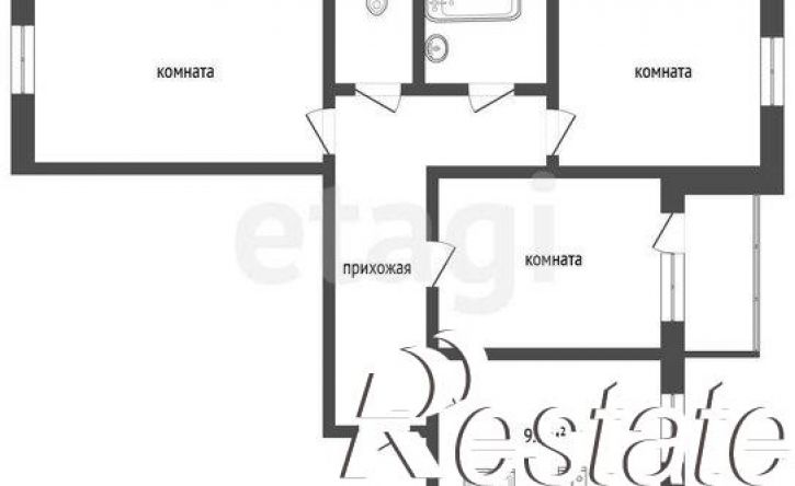 3-комн квартира Рощинский переулок, 51,  д. 51