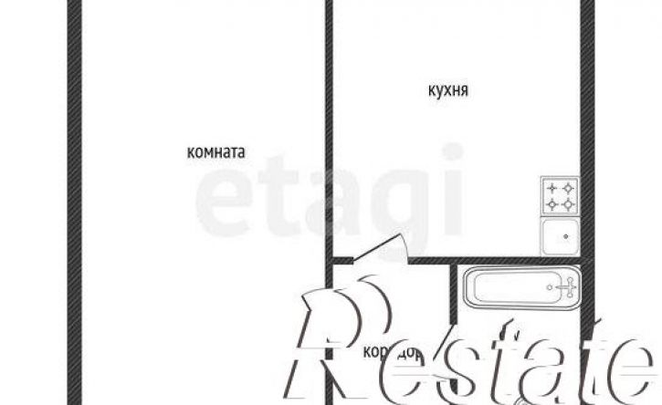 1-комн квартира 4-й микрорайон, 35А